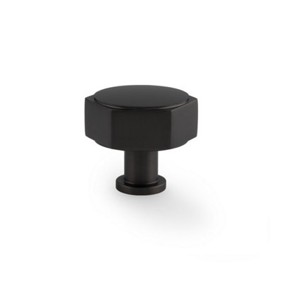 Alexander & Wilks Vesper Hex Cabinet Knob - Black