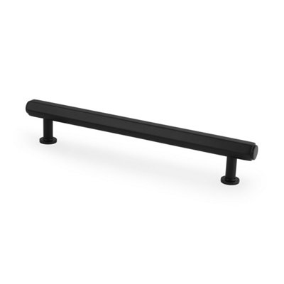 Alexander & Wilks Vesper Hex T-Bar Cabinet Pull-Black-160mm C/C