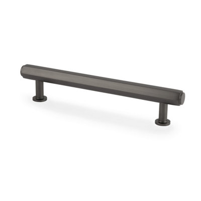 Alexander & Wilks Vesper Hex T-Bar Cabinet Pull-Dark Bronze - 128mm C/C