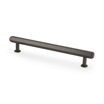 Alexander & Wilks Vesper Hex T-Bar Cabinet Pull-Dark Bronze-160mm C/C