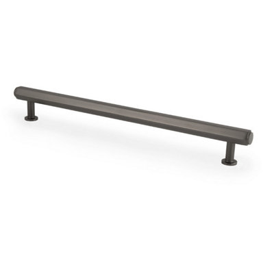 Alexander & Wilks Vesper Hex T-Bar Cabinet Pull-Dark Bronze-224mm C/C