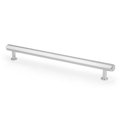 Alexander & Wilks Vesper Hex T-Bar Cabinet Pull-Polished Chrome-224mm C/C