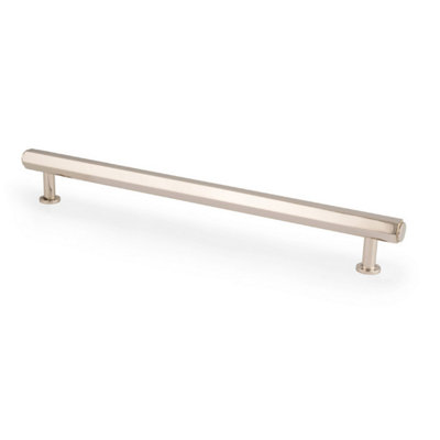 Alexander & Wilks Vesper Hex T-Bar Cabinet Pull-Polished Nickel-224mm C/C