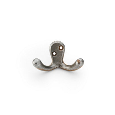 Alexander & Wilks Victorian Double Robe Hook - Antique Iron