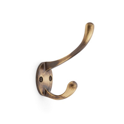 Alexander & Wilks Victorian Hat and Coat Hook - Antique Brass