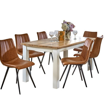 Alfie Dining Table - Mango Wood - L85 x W170 x H76 cm