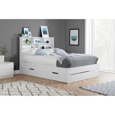 Alfie Double Storage Bed In White