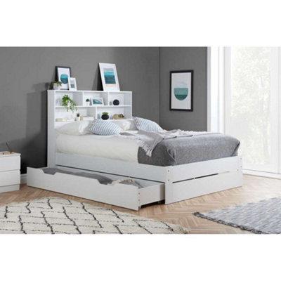 Alfie Double Storage Bed In White