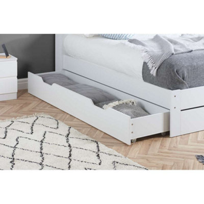 Alfie Double Storage Bed In White