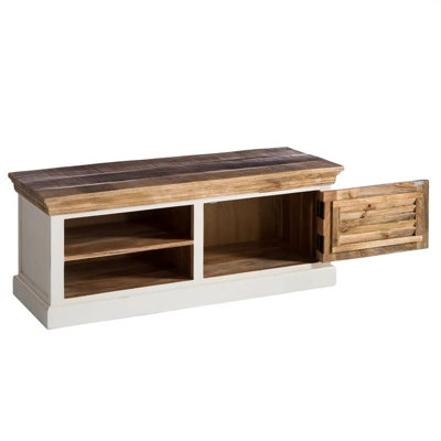 Alfie Shoe Rack - Mango Wood - L45 x W110 x H50 cm