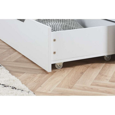 Alfie Small Double Storage Bed In White