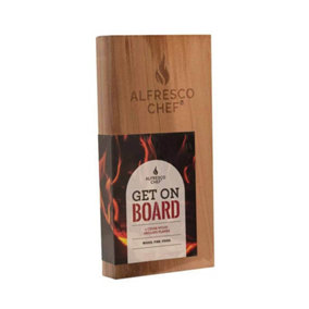Alfresco Chef 4x Cedar Wood Grilling Planks For Baking Fish, Meat and Vegetables