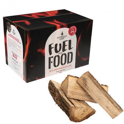 Alfresco Chef "Fuel For Food" Kiln Dried Ash Wood Logs  (Approx 12kg - mixed logs for larger ovens)