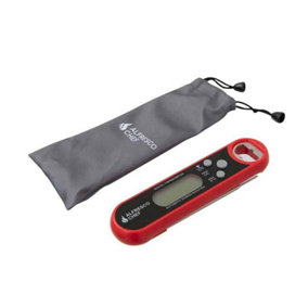 Alfresco Chef Instant Read Digital Thermometer with Bottle Opener and Cover. Temperature Meat Probe.