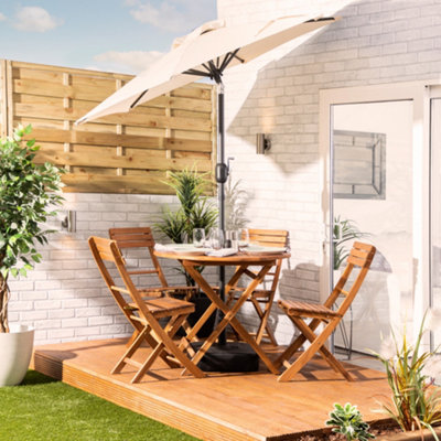 Buy Alfresia 2 Metre Garden Parasol, Easy Push Button Control, Tilt ...