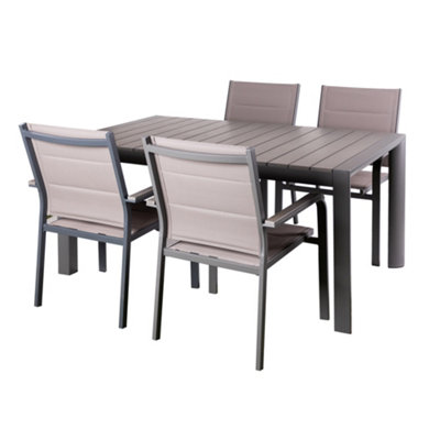 Alfresia 4 Seater Outdoor Dining Set DIY at B&Q
