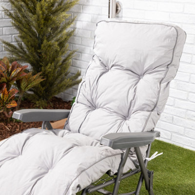 Alfresia Grey Classic Relaxer Garden Cushion