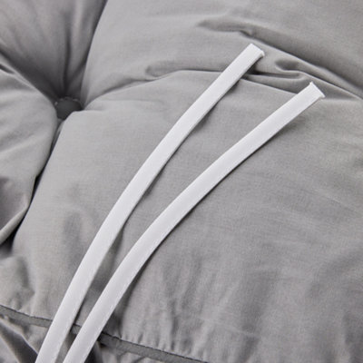 Alfresia Grey Classic Replacement Polyester Recliner Garden Cushion