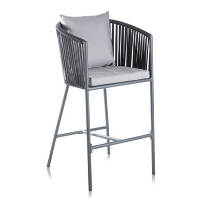Alfresia Grey Garden Bar Stools - Set of 2 | DIY at B&Q