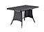 Algarve Rattan Outdoor Furniture, 9 Seater Sofa & Table Set, 6 Pieces, Black Finish