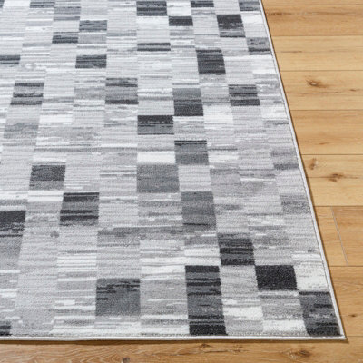ALIA Scandi Modern Black Area Rug 200 x 275 cm