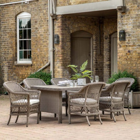 Alicante 6 Seater Rattan Outdoor Dining Set