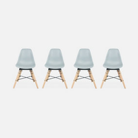 Alice's Garden- Set of 4 grey children's chairs