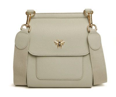 Alice Wheeler Bloomsbury Bee Crossbody Bag - Vegan Leather, Removable ...