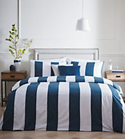 Alissia 200 Thread Count Blue King Duvet Cover and Pillowcases
