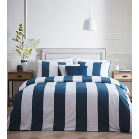 Alissia 200 Thread Count Blue Single Duvet Cover and Pillowcase
