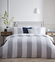 Alissia 200 Thread Count Grey Single Duvet Cover and Pillowcase