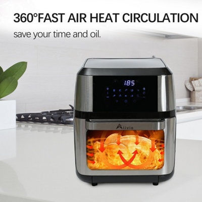 Alivio 12L Digital Air Fryers Tabletop Oven with Digital LED Multifunctional - 5