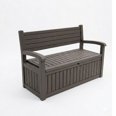 Alivio 265L Outdoor Storage Bench Box with Padlock Compatibility ...