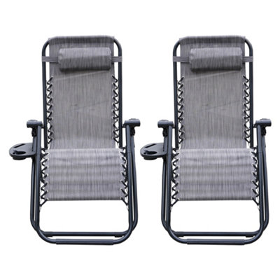 2 zero gravity reclining sun loungers new arrivals