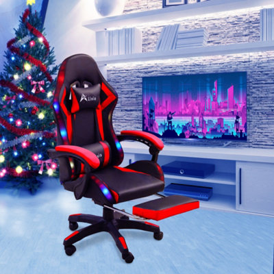 Red and blue gaming chair discount