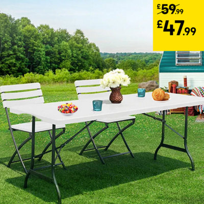 Alivio 6FT Folding Trestle Picnic Table