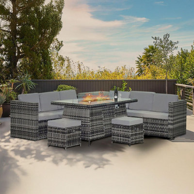 Seater Giardino Arizona Rattan Garden Furniture Round Table Cheap