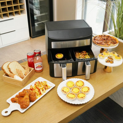 Alivio 9L Air Fryer Digital Large Dual Basket With Timer & Temperature Touchscreen - 3