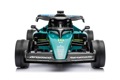 Alivio Aston Martin F1 Kids Ride-On Electric Racing Car 12V Green