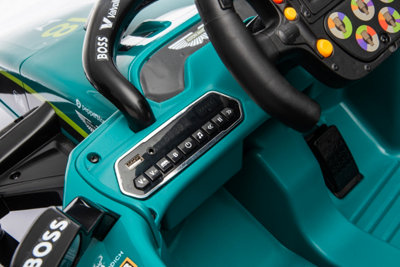 Alivio Aston Martin F1 Kids Ride-On Electric Racing Car 12V Green