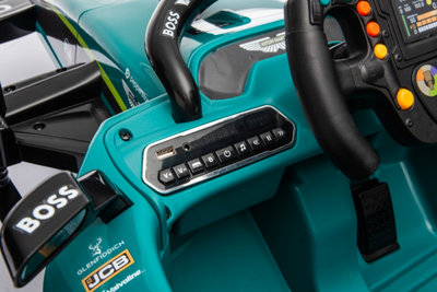 Alivio Aston Martin F1 Kids Ride-On Electric Racing Car 12V Green
