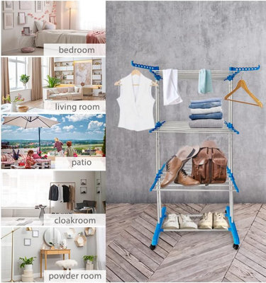 Clothes Drying Rack Outdoor SONGMICS Clothes Airer, Clothes Drying