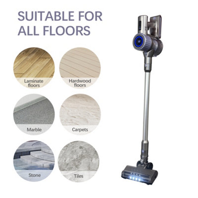 Voweek Cordless Vacuum Cleaner 250w Powerful Stick Vacuum 6 In 1 Lightweight Vacuum Cleaner With 3 Modes Led Display 40mins Runtime