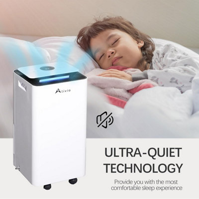 Alivio Dehumidifier for Home 10L, Drying Clothes with Auto-Off & 3 Speed Settings
