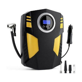 Alivio Digital Car Tyre Inflator Air Compressor 12V, Car Tyre Pump Air Pump Automatic Electric Tyre Inflation with LED Light