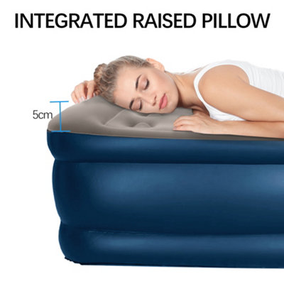 Alivio Double Inflatable Airbed Mattress with Built-in Electric Pump