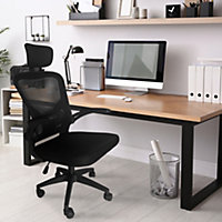 Alivio Ergonomic High Back Office Chair With Headrest Lumbar Support & Flip-UP Armrest