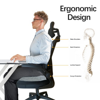 Lumbar pillow for office chair best sale