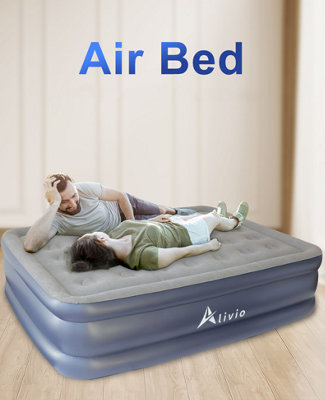 Alivio Fast Inflating Double Air Bed with Auto Inflating Electric