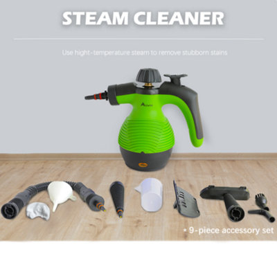 Comforday Multi-Purpose Steam Cleaner, High Pressure Chemical Free Steamer  with 9-Piece Accessories, Perfect for Stain Removal, Carpet, Curtains, Car